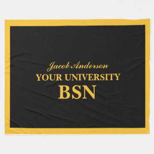 BSN Graduation Personalised Name Fleece Blanket