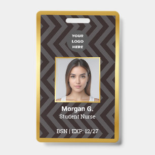 BSN Nurse Custom Logo Photo ID Badge