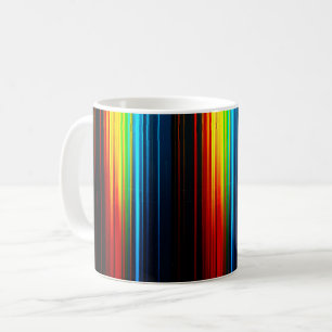 bstract Glowing Colour Bars Coffee Mug