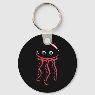 Bt Jellyfish Smiling Costume Cute Animal Halloween Key Ring