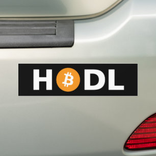 BTC Bitcoin HODL Bumper Sticker