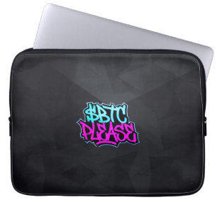 "$BTC Please" (Style 1) Laptop Sleeve