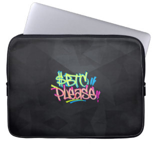 "$BTC Please" (Style 3) Laptop Sleeve