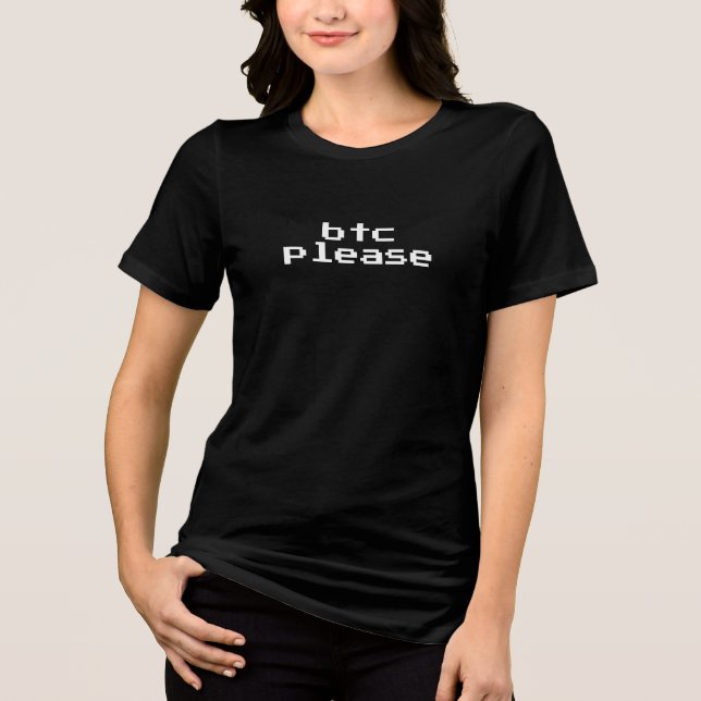 btc please Tri-Blend shirt (Front)