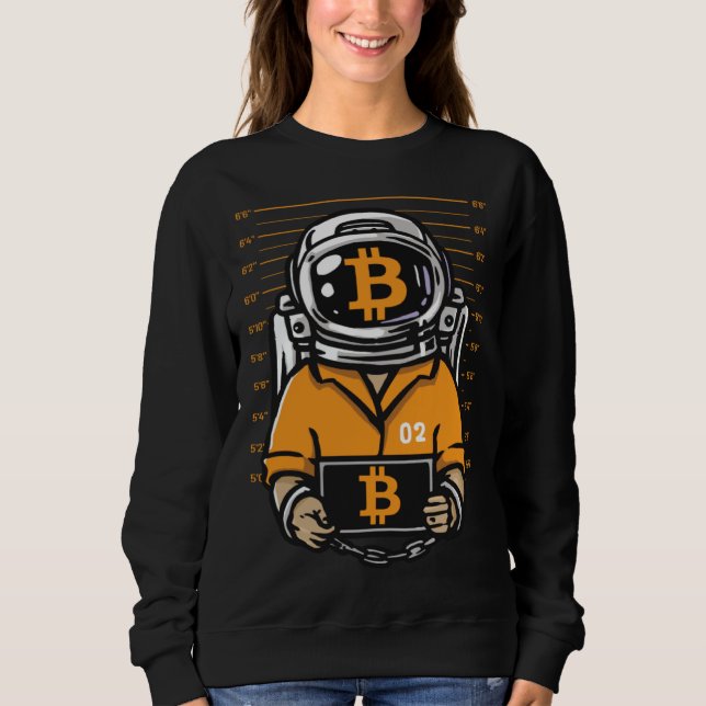 BTC Up to the Moon Bitcoin Sweatshirt (Front)