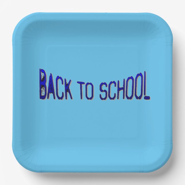 BTS Blue S Paint  Paper Plate (Front)