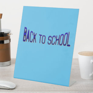 BTS Blue S Paint Pedestal Sign