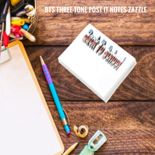 BTS-Three-Tone Post-it Notes