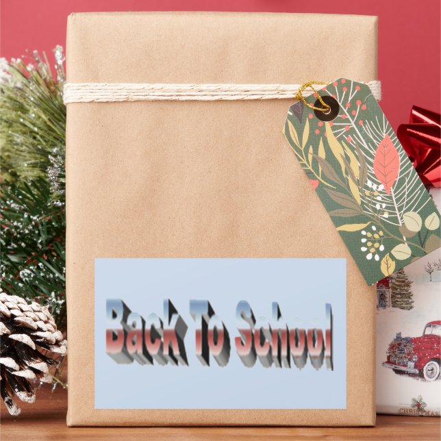 BTS Three-Tone     Rectangular Sticker (Holiday)