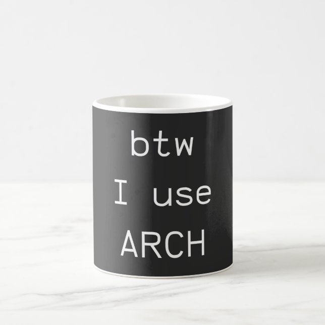 Btw... I use Arch Linux Magic Mug (Center)