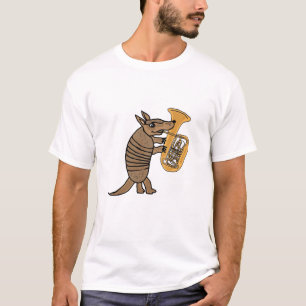 BU- Armadillo Playing the Tuba T-shirt