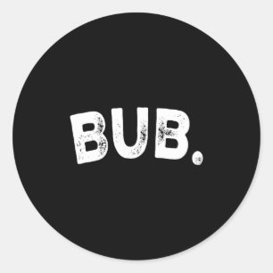 Bub. classic round sticker