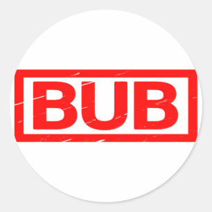 Bub Stamp Classic Round Sticker
