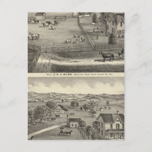 Bubb residences postcard