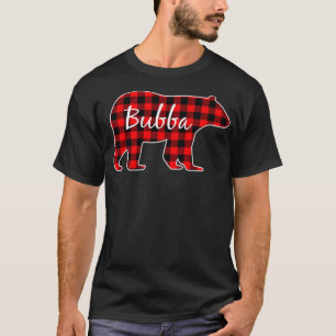 Bubba Bear Red Plaid Family Matching Christmas Paj T-Shirt