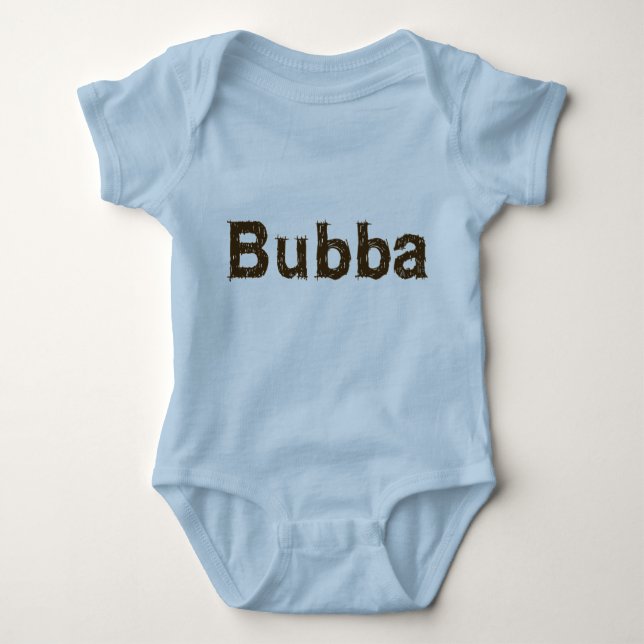 Bubba Blue infant shirt. Baby Bodysuit (Front)