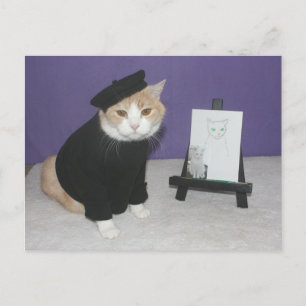 Bubba, Chat d'artiste Postcard