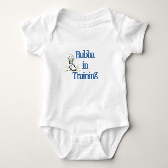 Bubba in Training w/Shoe Baby Bodysuit (Front)