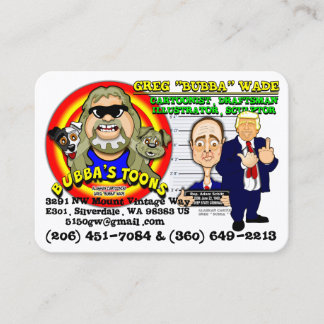 BUBBA'S TOONS BUSINESS CARD