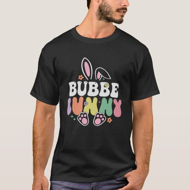 Bubbe Bunny Women Easter Day Rabbit Grandma Family T-Shirt (Front)