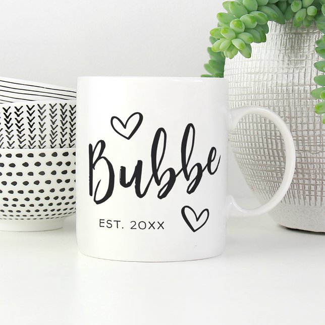 Bubbe Year Established Grandma Coffee Mug (Creator Uploaded)