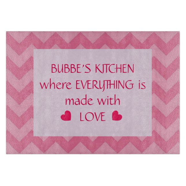 Bubbe's Kitchen (Customisable) Cutting Board (Front)