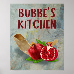 Bubbe's Kitchen Jewish Grandmother Art Print