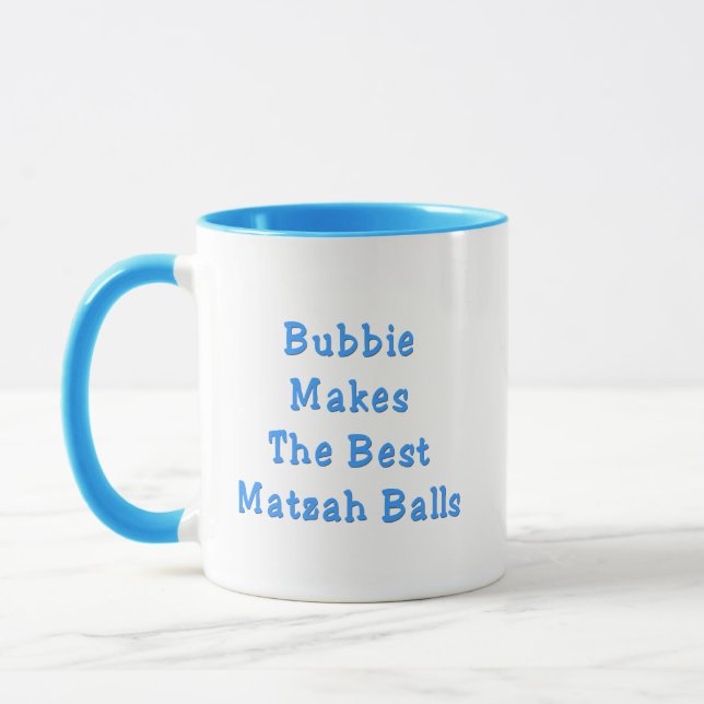 Bubbie Makes the Best Matzoh Balls Passover Mug (Left)