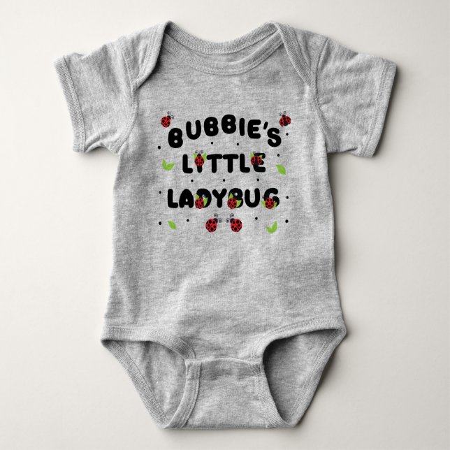 Bubbie's Little Ladybug - Cute  Baby Bodysuit (Front)