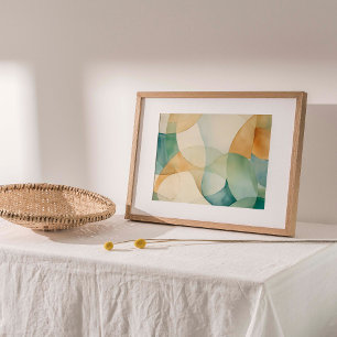 Bubble Abstract Watercolor Wall Art Print