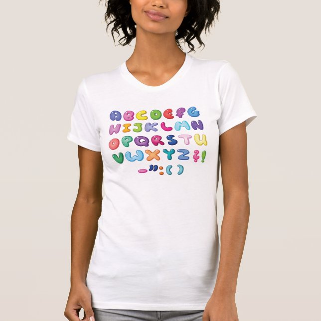 Bubble Alphabet Set T-Shirt (Front)
