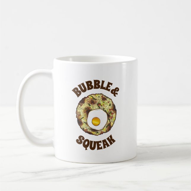 Bubble and Squeak Brunch UK British Food Cuisine Coffee Mug (Left)