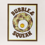 Bubble and Squeak Brunch UK British Food Cuisine Jigsaw Puzzle<br><div class="desc">Foodie design features an original marker illustration of 'bubble and squeak, ' a classic British food consisting of cabbage and potatoes,  and topped with an egg.</div>