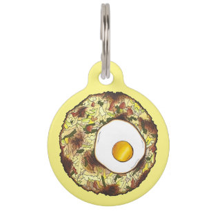 Bubble and Squeak Brunch UK British Food Cuisine Pet Tag