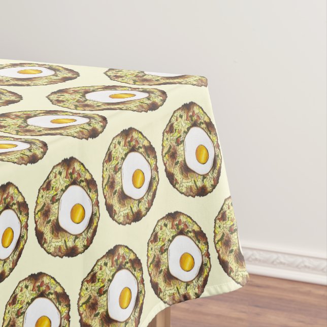 Bubble and Squeak Brunch UK British Food Cuisine Tablecloth (In Situ)