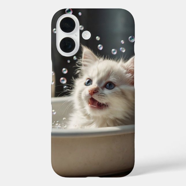 Bubble Bath Cat Case-Mate iPhone Case (Back)