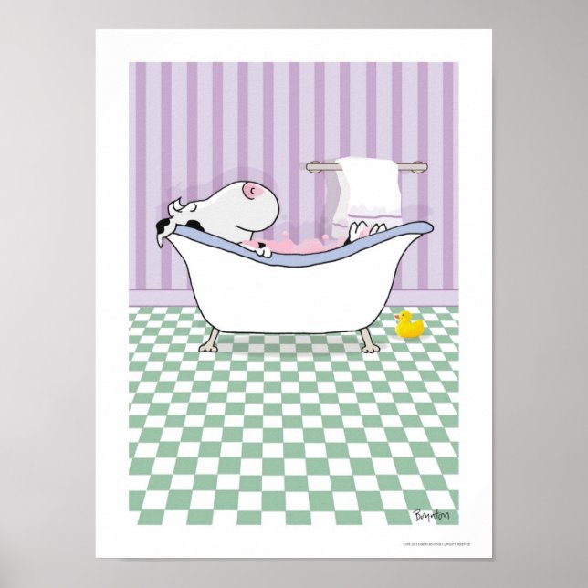 BUBBLE BATH COW poster by Sandra Boynton (Front)