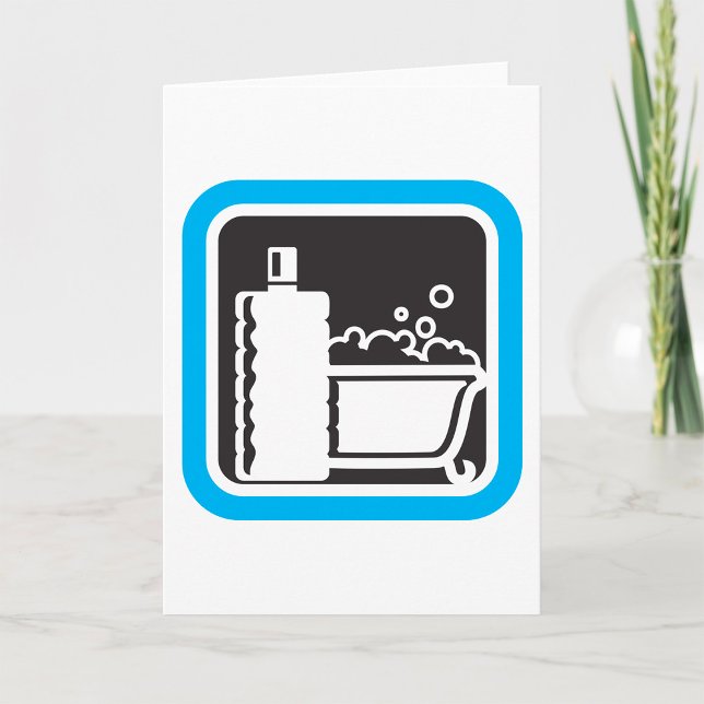 Bubble Bath Icon Relaxing Bathroom Spa Card (Creator Uploaded)