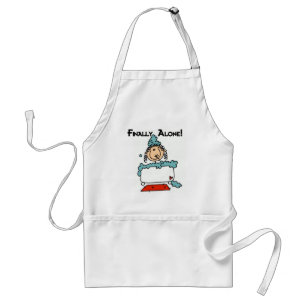 Bubble Bath Stick Figure Tshirts and Gifts Standard Apron
