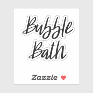 Bubble Bath Storage Sticker