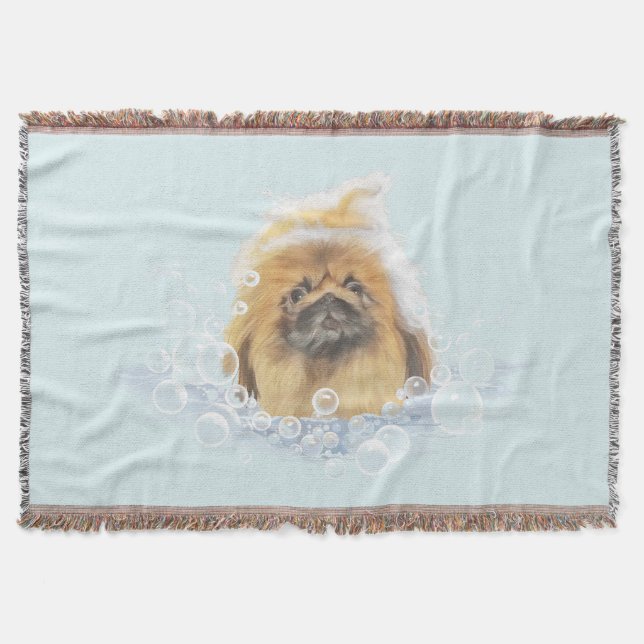 Bubble Bath Throw Blanket (Front)