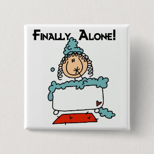 Bubble Bath Tshirts and Gifts 15 Cm Square Badge