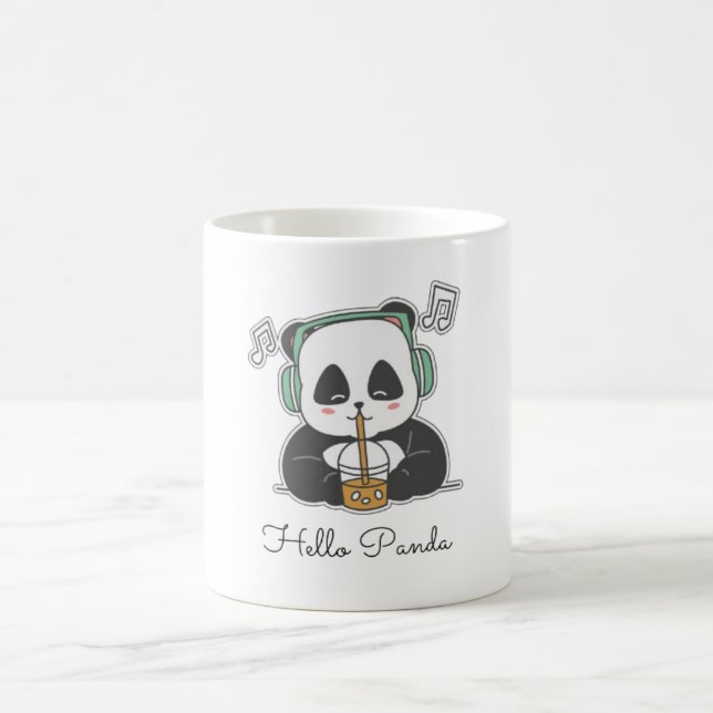 Bubble Beats Panda Coffee Mug (Center)