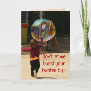 BUBBLE BIRTHDAY CARD FOR ANYONE