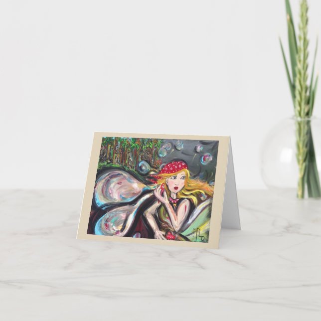 Bubble Blower Note card (Front)