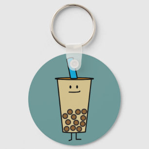 Bubble Boba Pearl Milk Tea Tapioca balls Key Ring