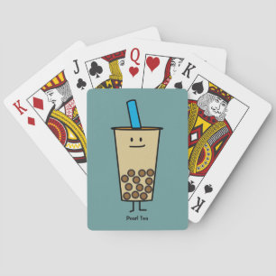 Bubble Boba Pearl Milk Tea Tapioca balls Playing Cards
