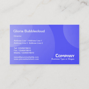 Bubble Cloud - Shades Blue II Business Card