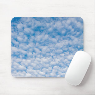 Bubble Clouds in Blue Sky Nature Photo Mammatus Mouse Pad