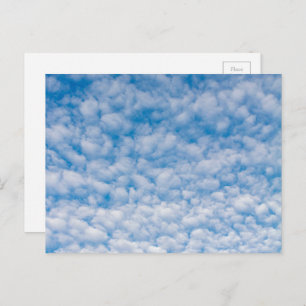 Bubble Clouds in Blue Sky Nature Photo Mammatus Postcard